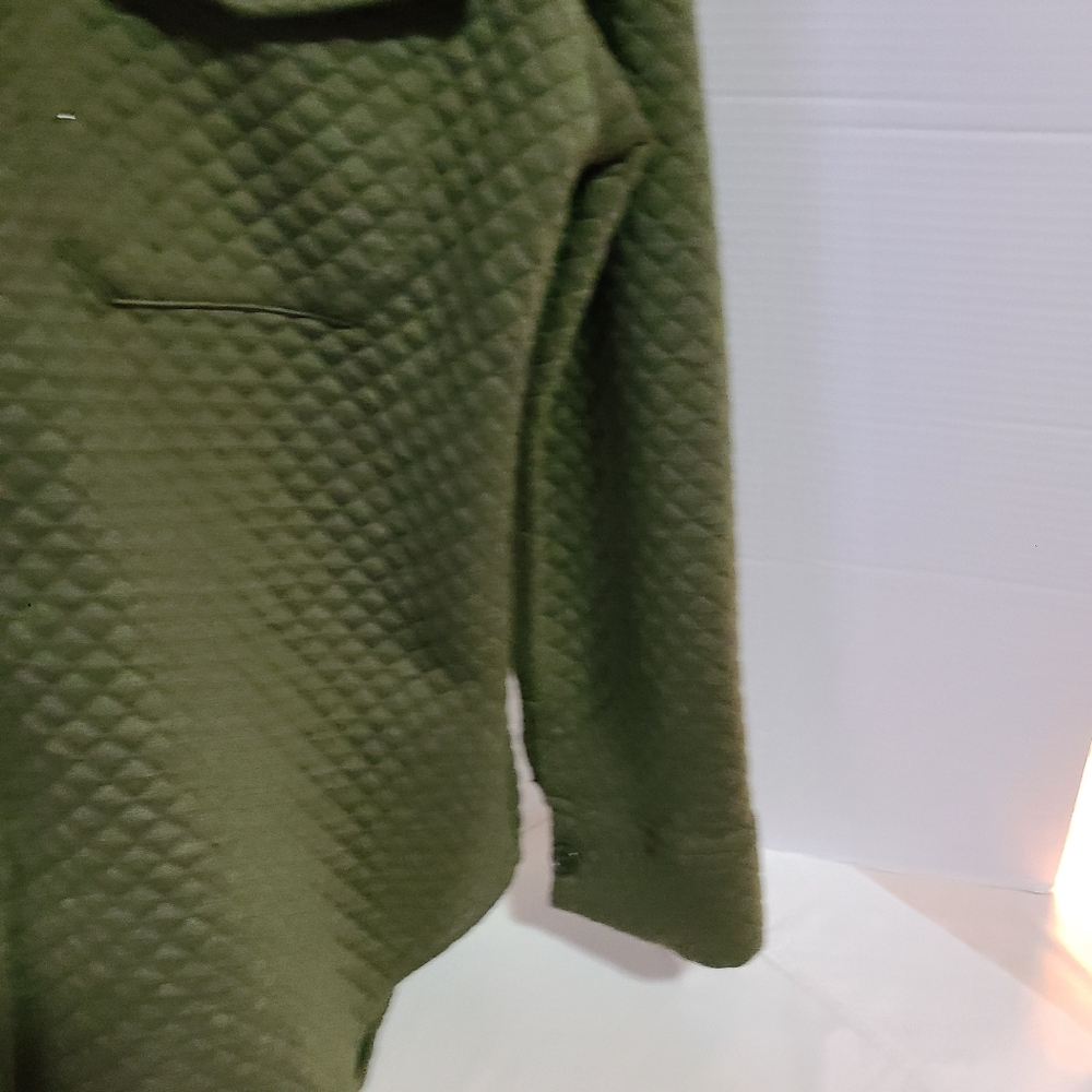 Pretty  Garden Women's Size Large Green Quilted Jacket Wear  Anywhere Stylish - Picture 5 of 7